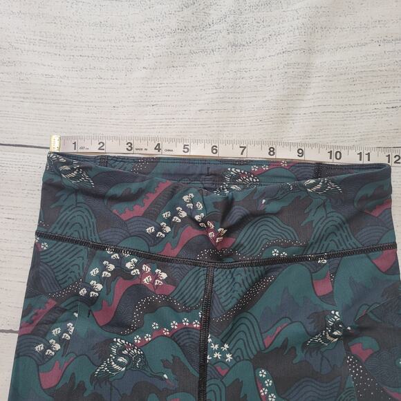 Sweaty Betty Size XS Japanese Flower Print Leggings High Rise Performance - Picture 3 of 6